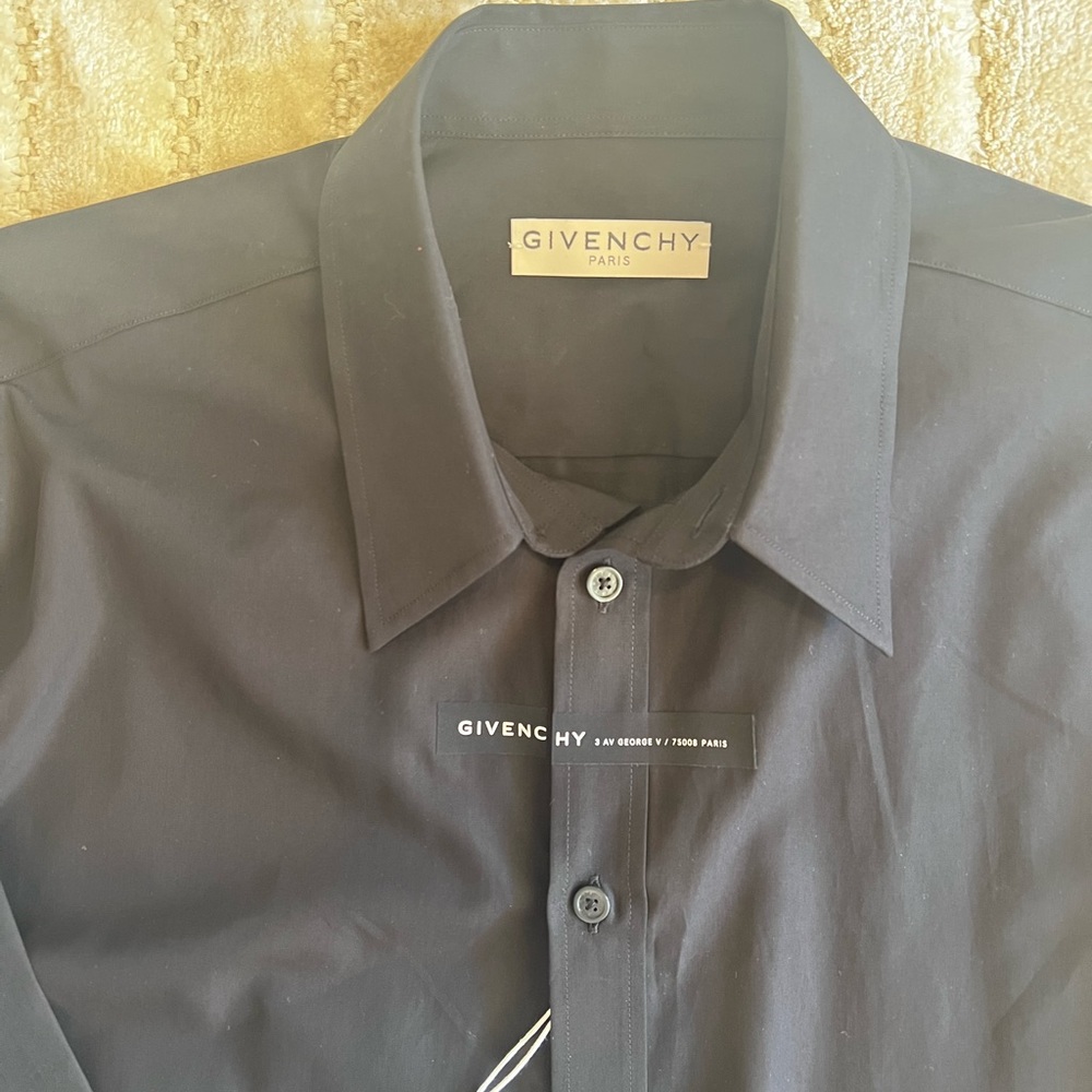 Mens Black Givenchy dress shirt